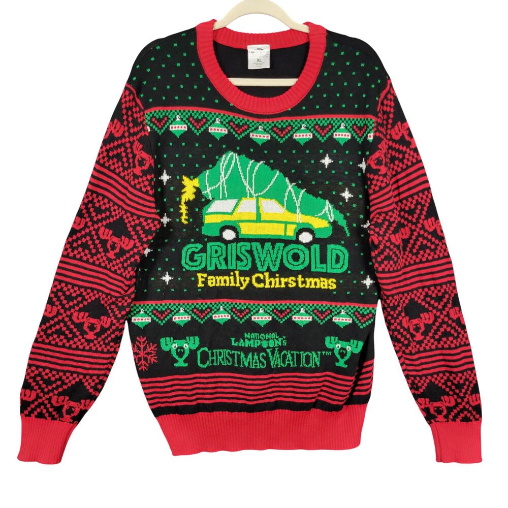 CHRISTMAS VACATION Griswold Family Ugly Christmas Sweater Holiday Funny SIZE XL
